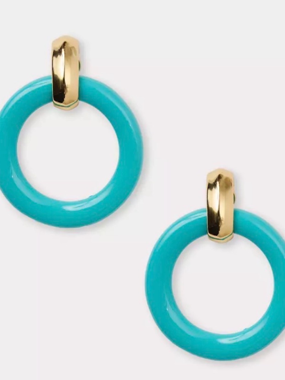 NWT Kenneth Jay Lane Couture Collection Doorknocker Post Earrings